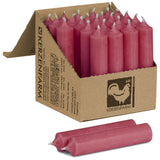 Kurze Stabkerzen 100mmx22mm, durchgehend gefärbt