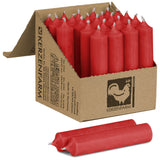 Kurze Stabkerzen 100mmx22mm, durchgehend gefärbt